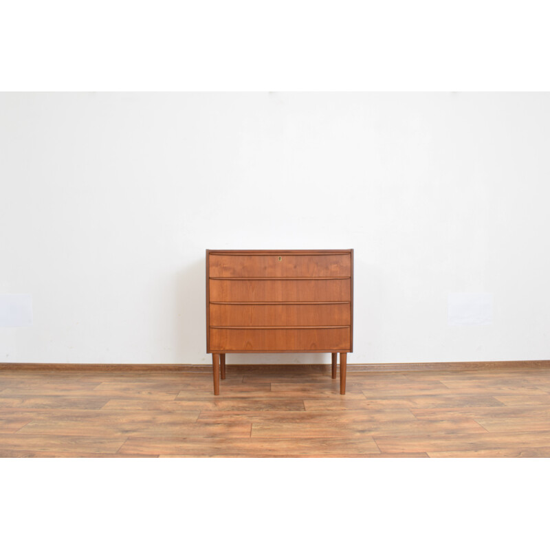 Vintage Danish teak chest of drawers from the mid-1960s