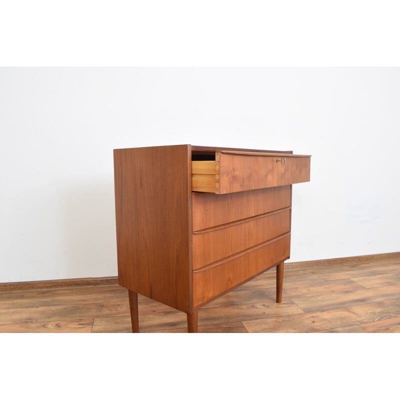 Vintage Danish teak chest of drawers from the mid-1960s