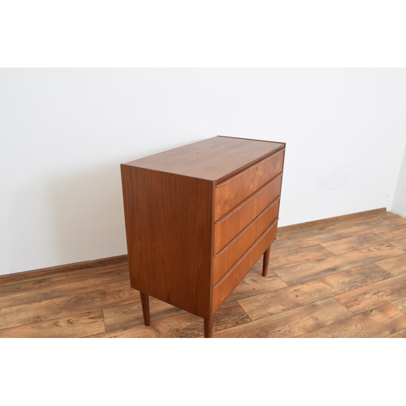 Vintage Danish teak chest of drawers from the mid-1960s