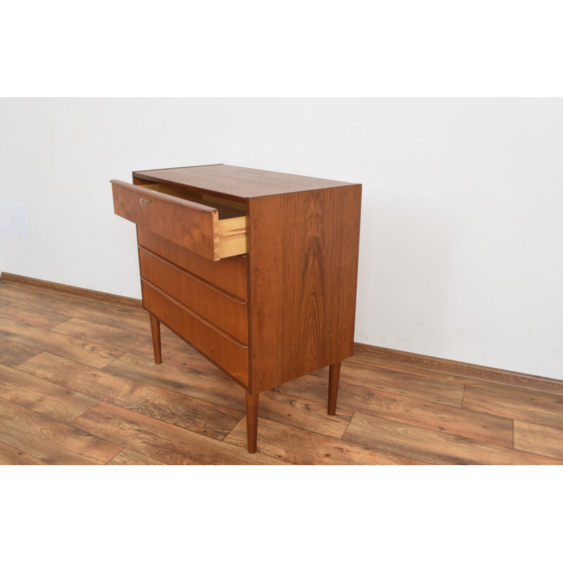 Vintage Danish teak chest of drawers from the mid-1960s