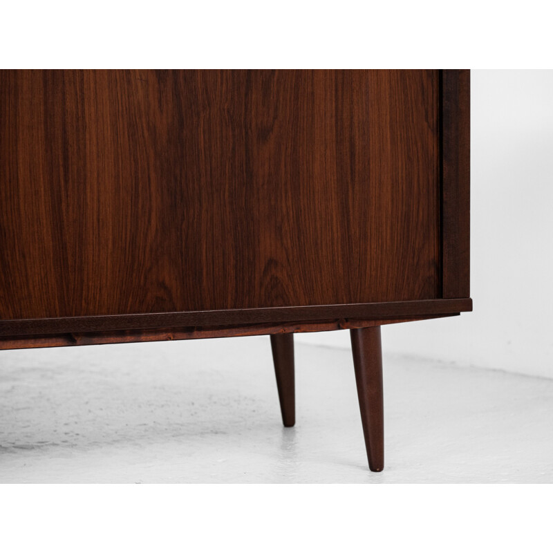 Vintage rosewood sideboard with tambour doors Denmark 1960s