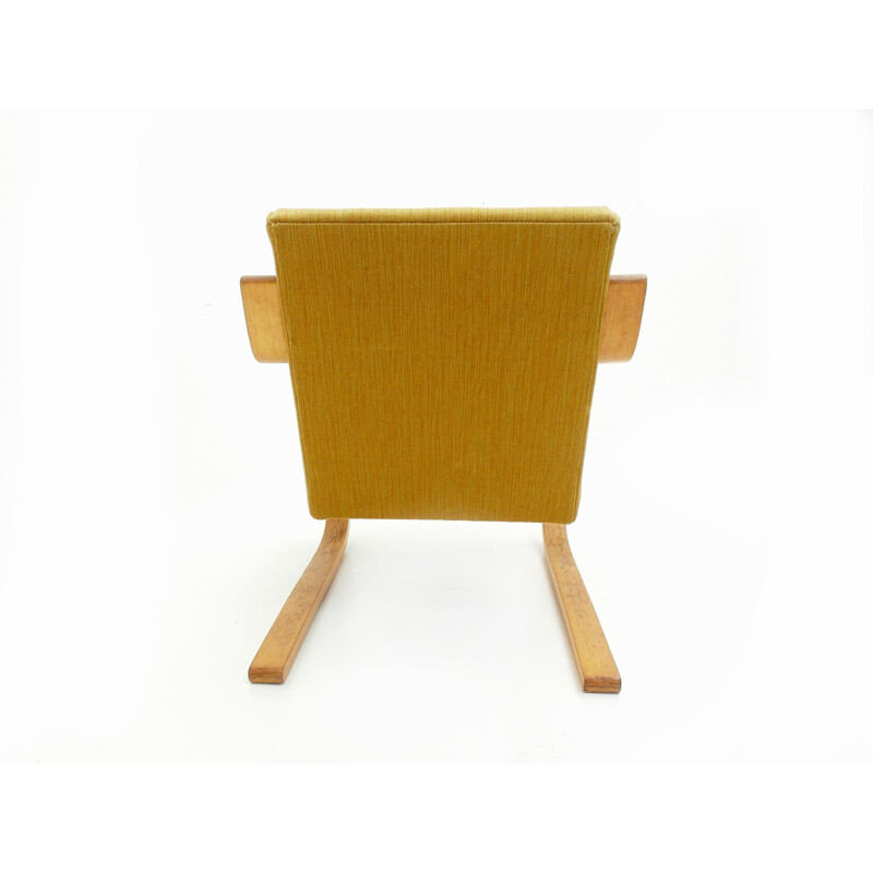 Artek yellow armchair in wood, Alvar AALTO - 1933