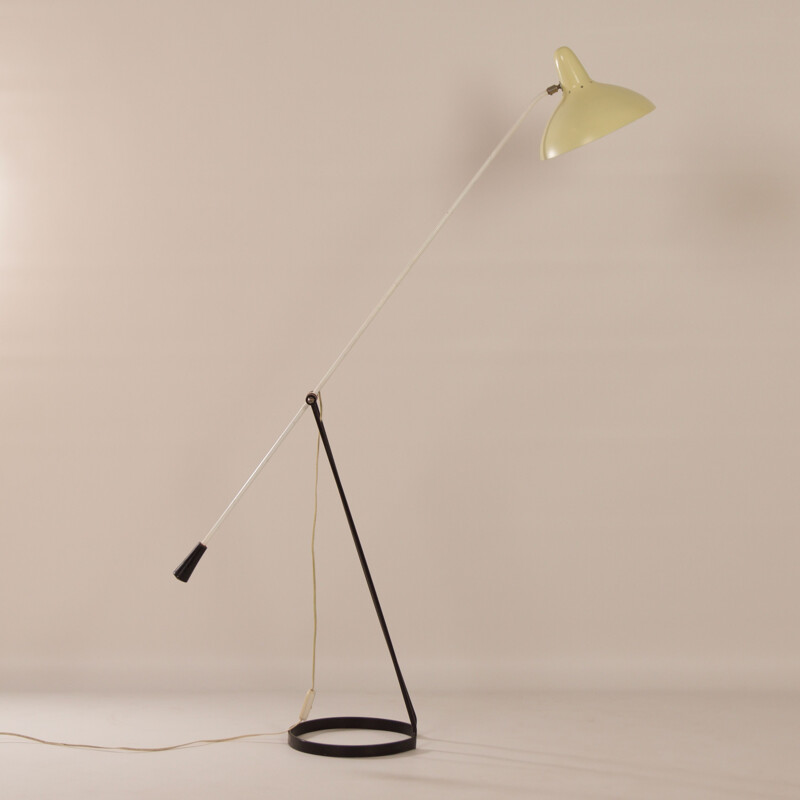 Vintage floor lamp by Floris Fiedeldij 1950s