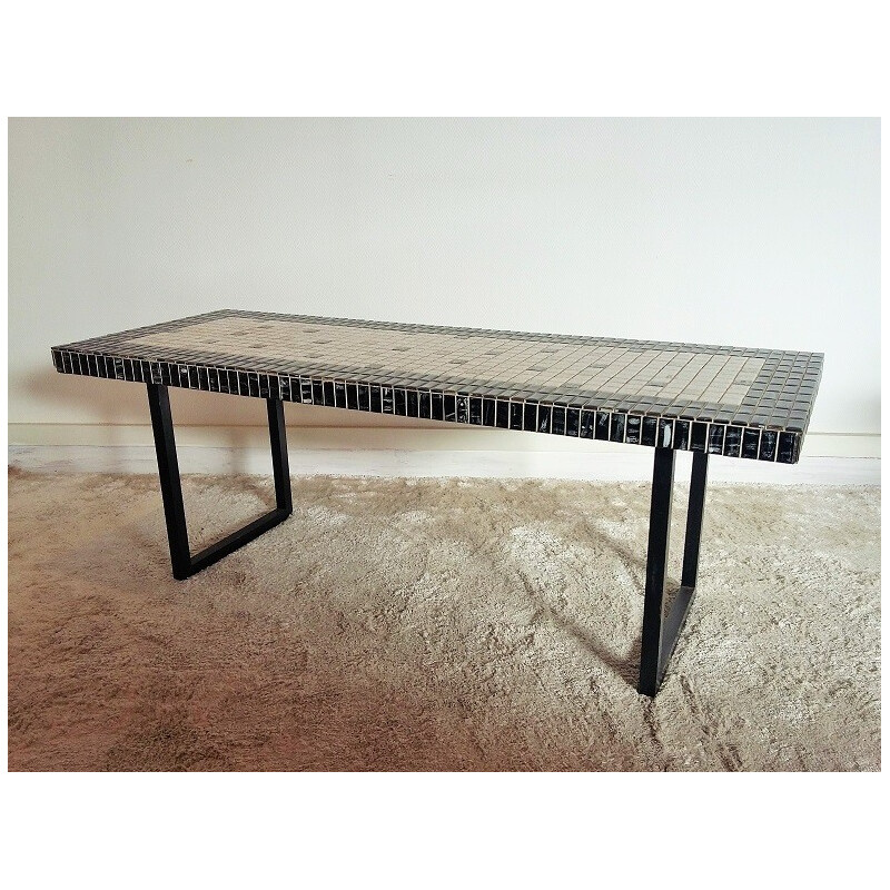 Grande table basse céramique - 1950