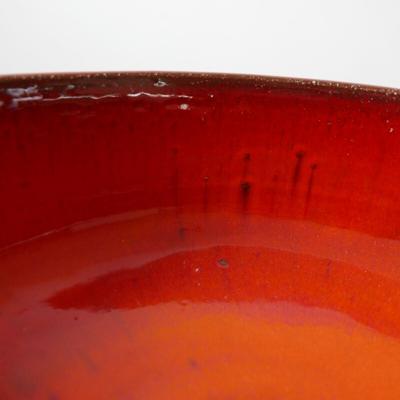 Taça de cerâmica Vintage por Rogier Vandeweghe para Ampohora Ceramics, Bélgica 1960