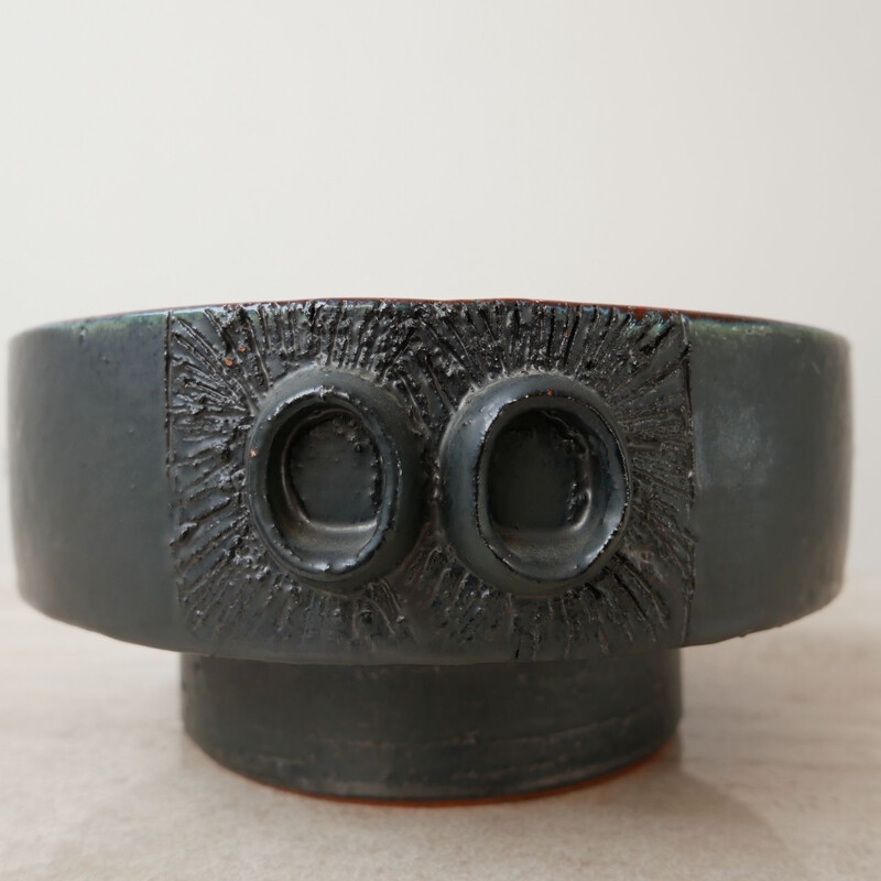 Cuenco de cerámica vintage de Rogier Vandeweghe para Ampohora Ceramics, Bélgica 1960