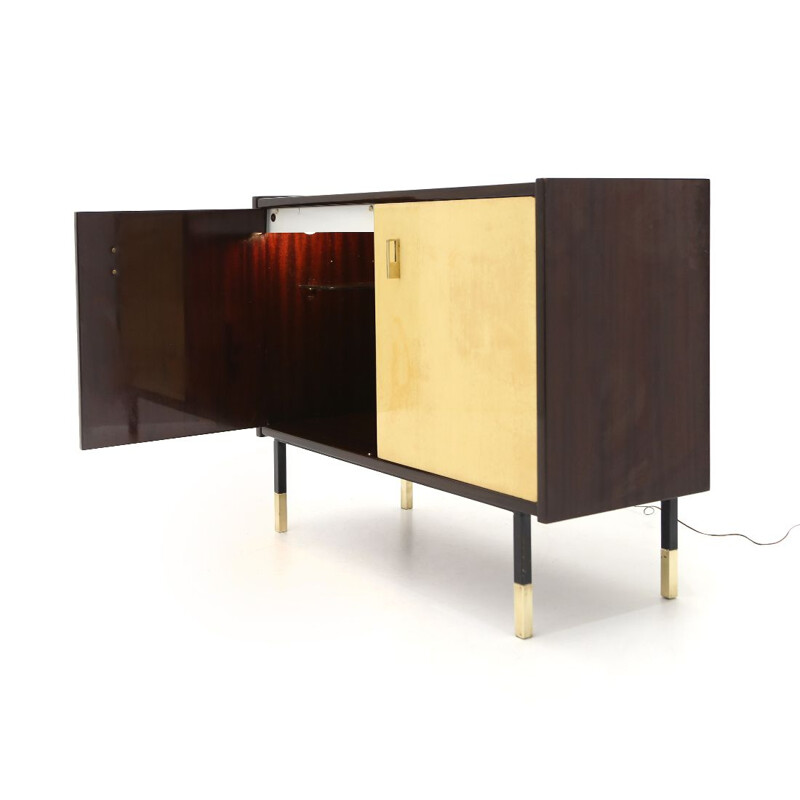 Vintage sideboard Veneered and lacquered wood 1960s