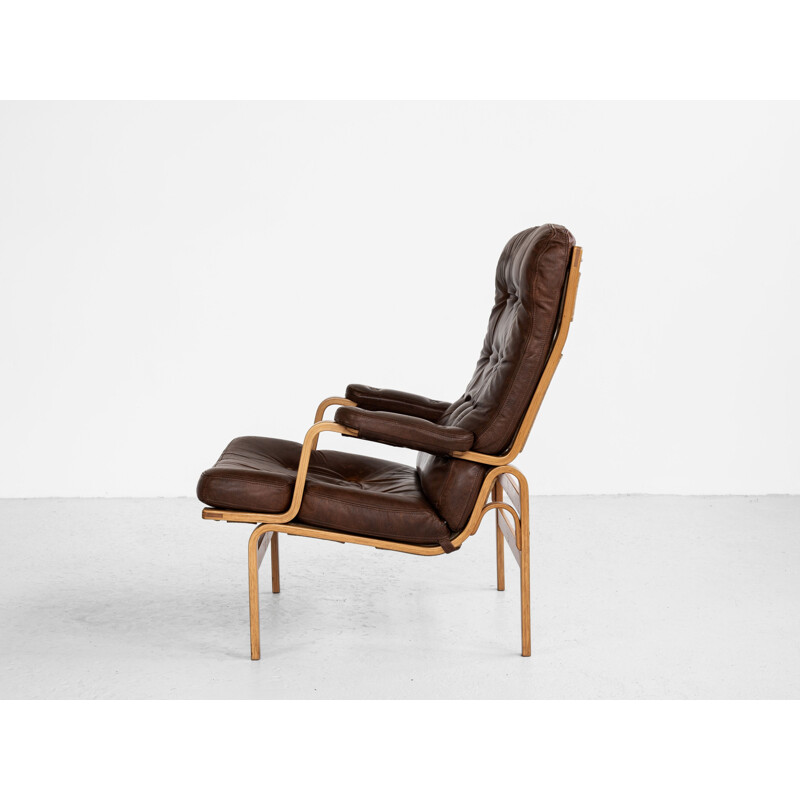 Vintage fauteuil van Bruno Mathsson voor Dux Denemarken 1960