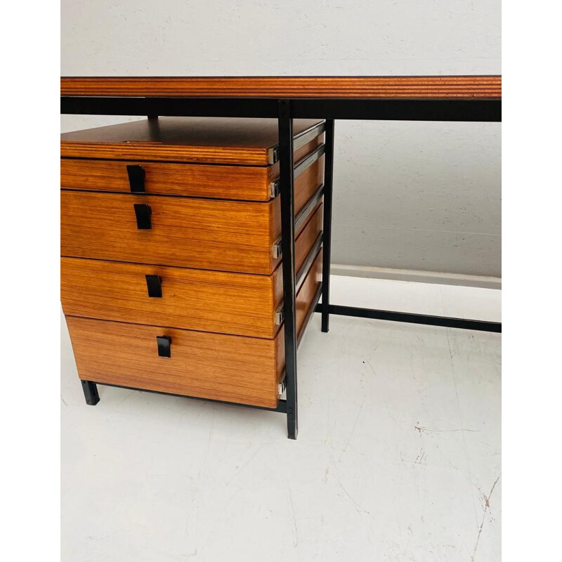 Vintage desk by Jules Wabbes for Mobilier universel Belgium 1960s