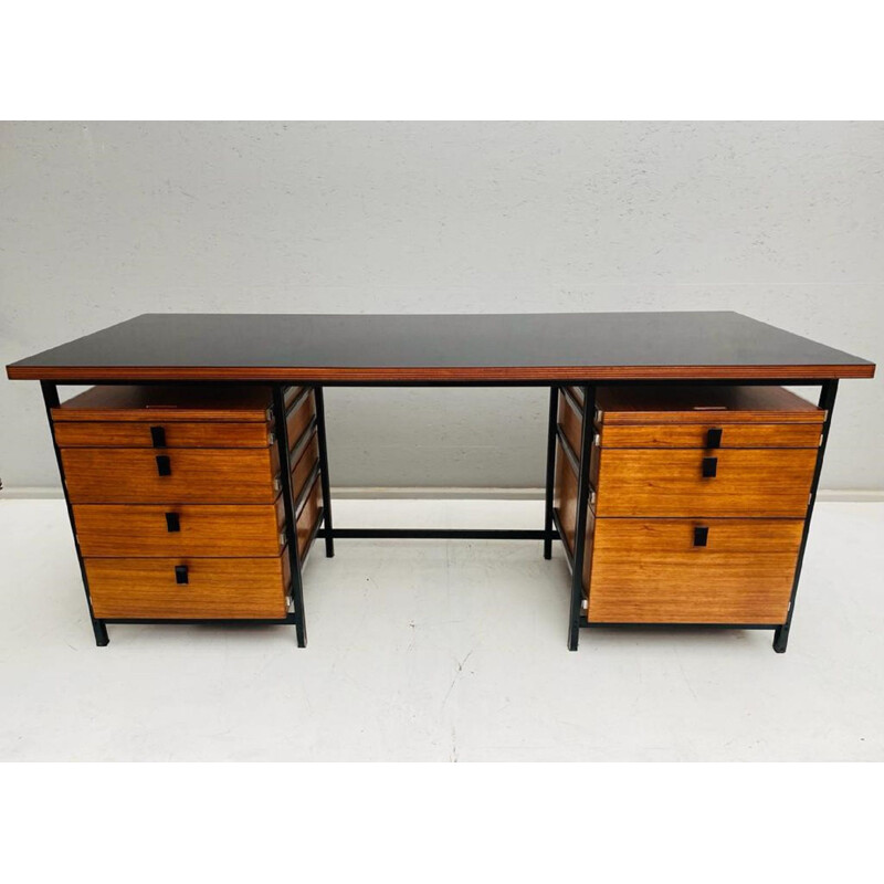 Vintage desk by Jules Wabbes for Mobilier universel Belgium 1960s