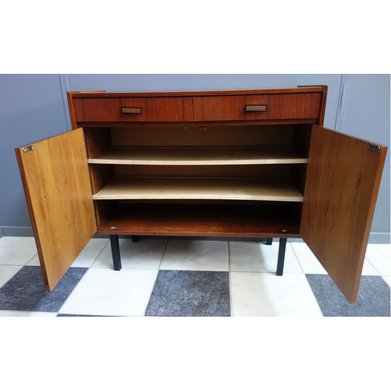 Vintage wooden shoe cabinet 1960s