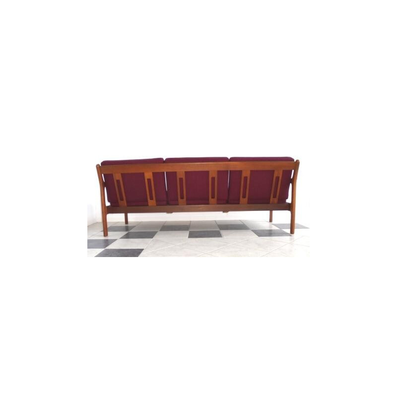 Danish sofa in teak and fabric -  1960s