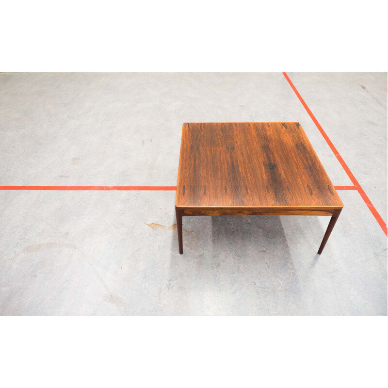 Mid-century Scandinavian AJ Iversen coffee table in rosewood, Ole WANSCHER - 1950s