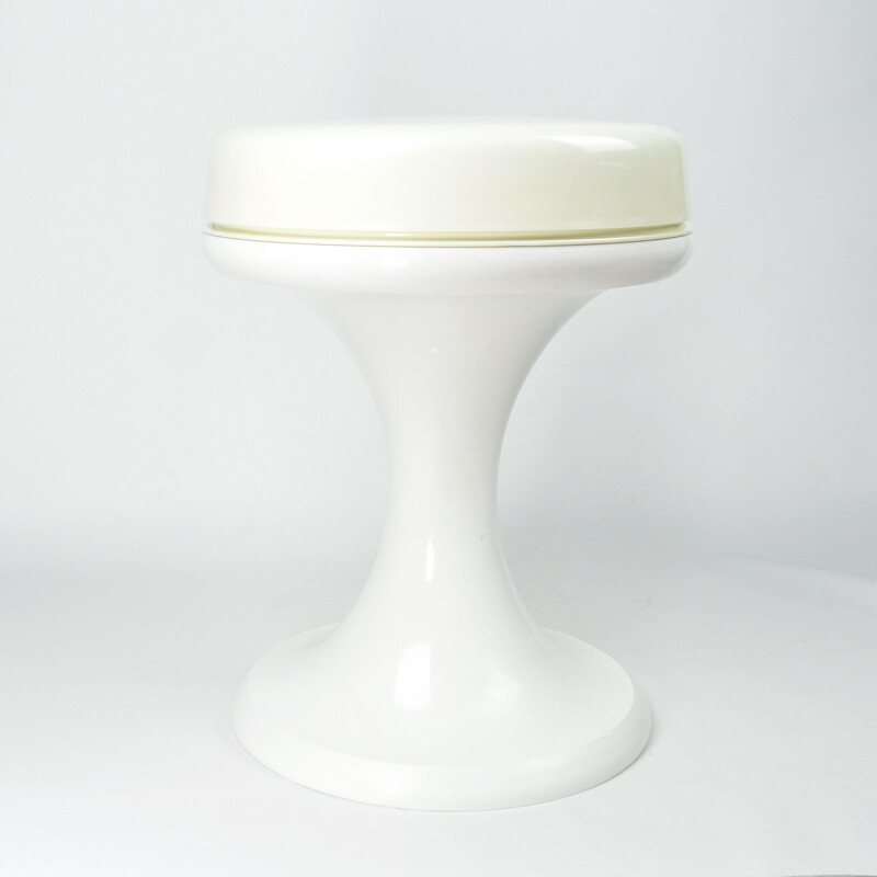 Vintage white stool Germany 1970s