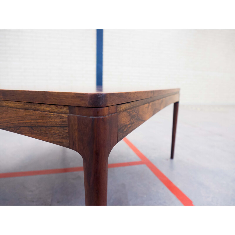 Table basse scandinave AJ Iversen en palissandre, Ole WANSCHER - 1950