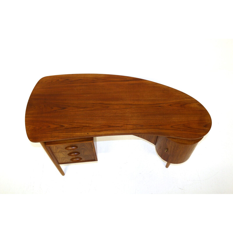 Vintage scandinavian teak desk Denmark 1960s