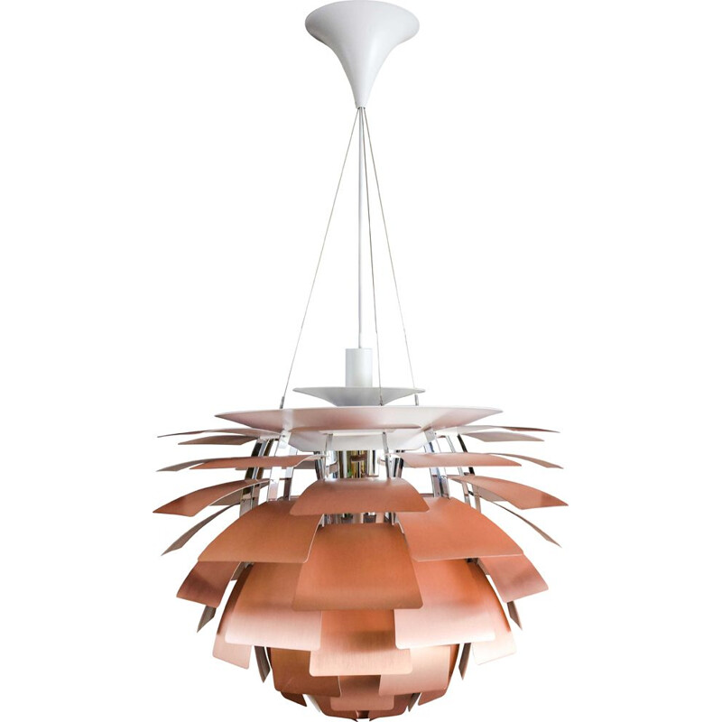 Lampe vintage en cuivre par Poul Henningsen 1958