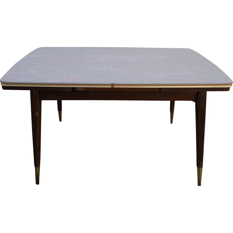 vintage coffee table with extensible leaf Rockabilly   1960s