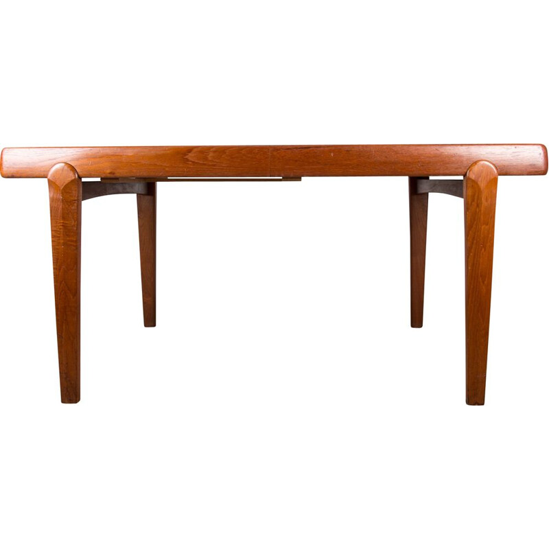 Très grande table vintage par Ejvind A. Johansson  Danemark 1960