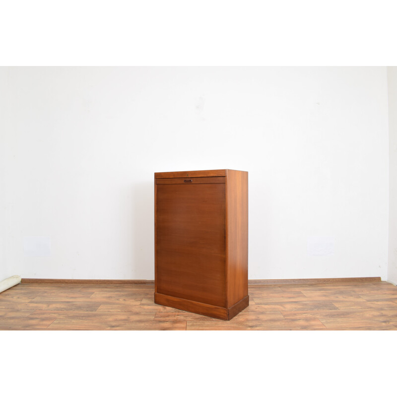 Vintage teak curtain cabinet Denmark 1960s