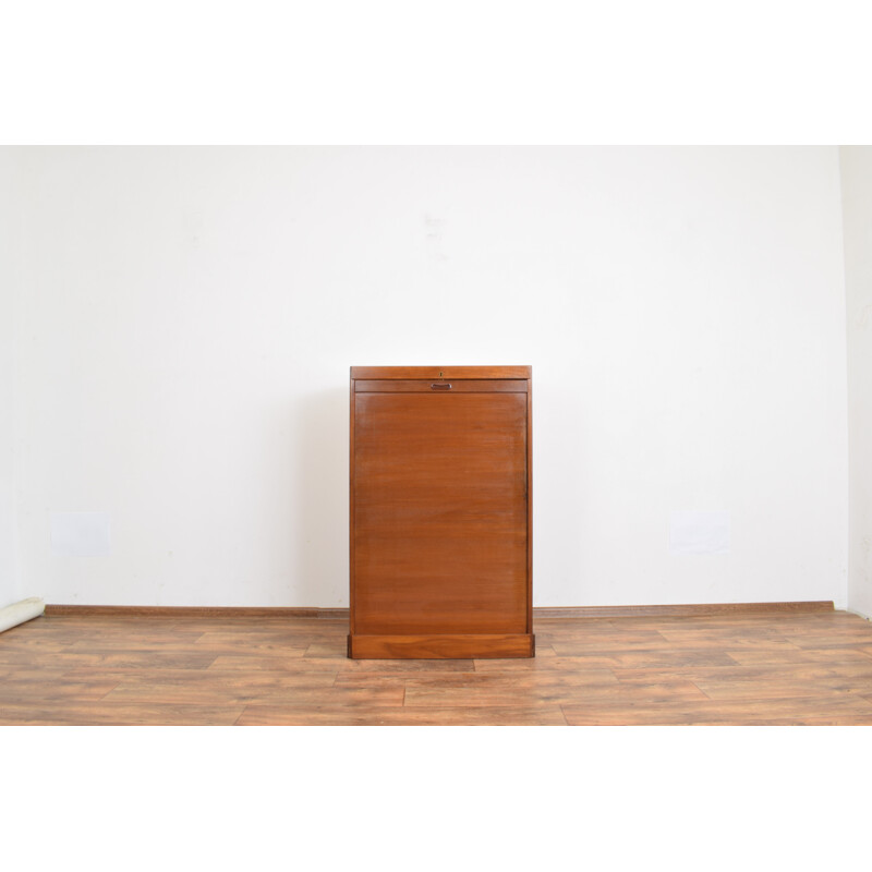 Vintage teak curtain cabinet Denmark 1960s