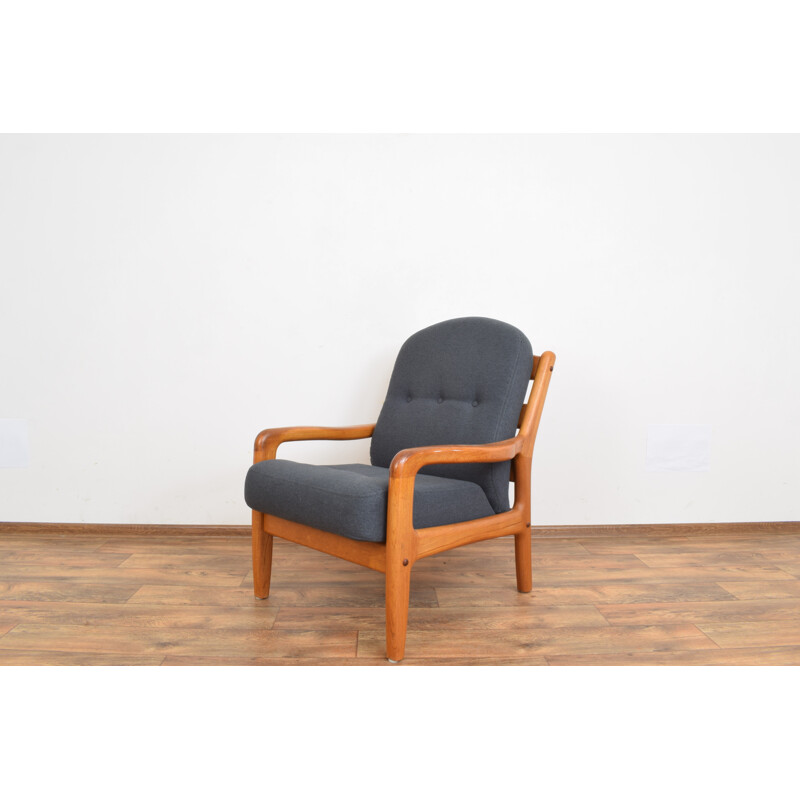 Vintage teak armchair by Dyrlund Denmark 1970s