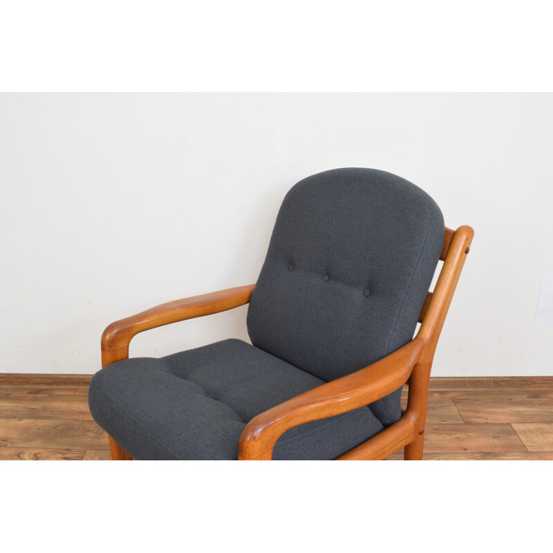 Vintage teakhouten fauteuil van Dyrlund Denemarken 1970