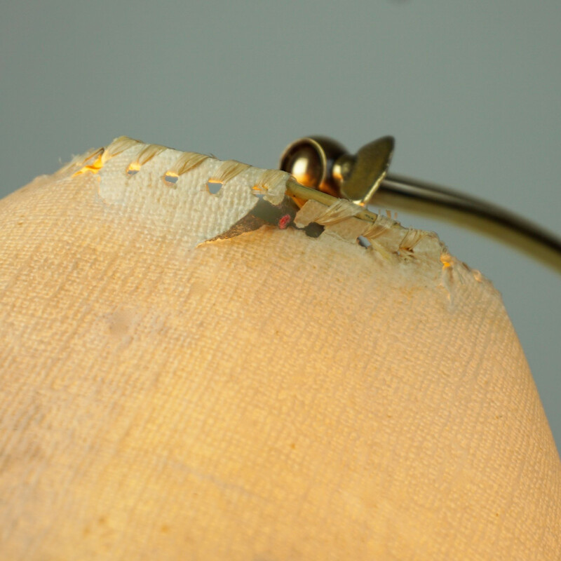 Vintage teak and brass table lamp Denmark