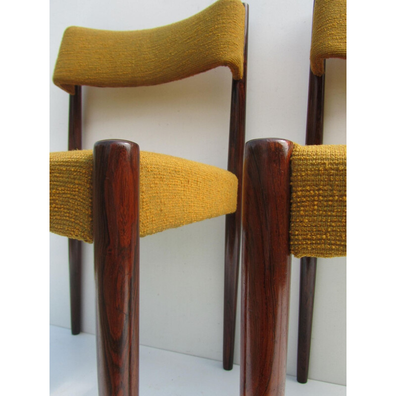 Pair of rosewood dining chairs,  Aksel BENDER MADSEN - 1960s