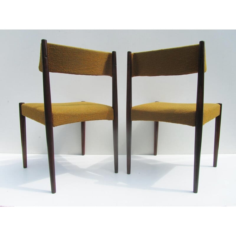 Pair of rosewood dining chairs,  Aksel BENDER MADSEN - 1960s