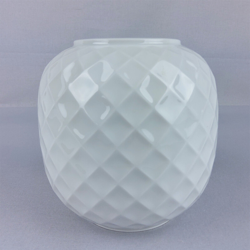 Vase Thomas vintage blanc porcelaine en verre 1970