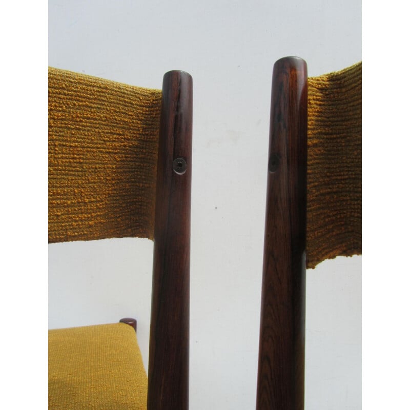 Pair of rosewood dining chairs,  Aksel BENDER MADSEN - 1960s