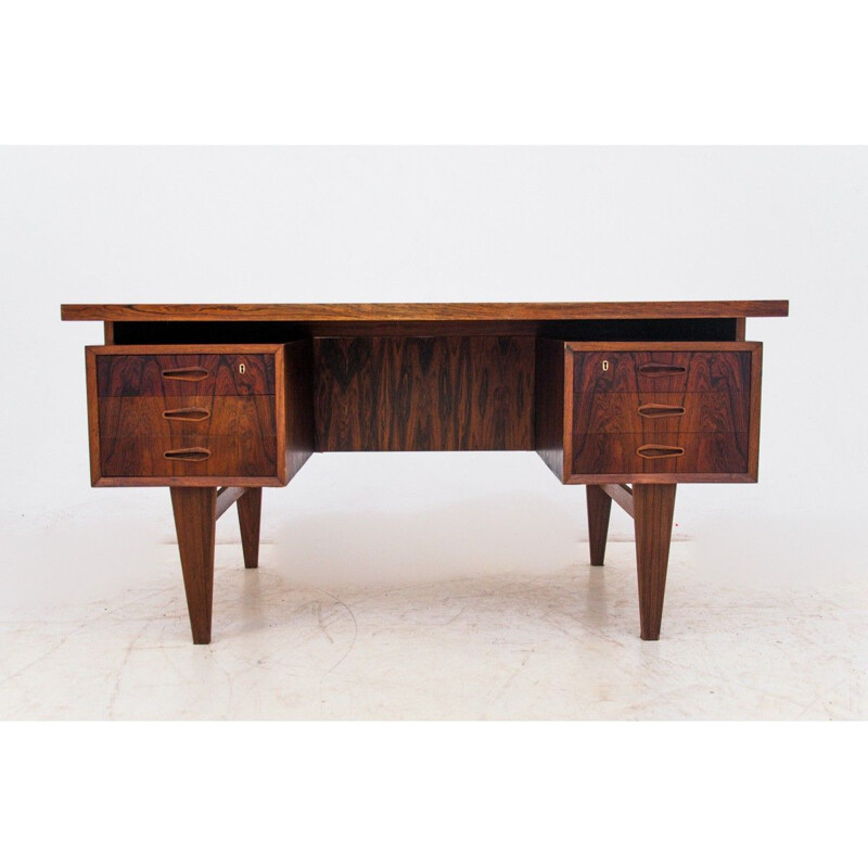 Vintage rosewood desk Denmark 1960s