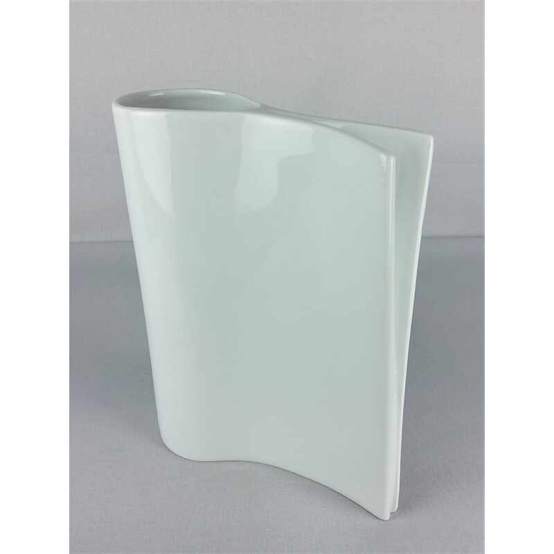 Vintage white porcelain vase by Sarian, 2000