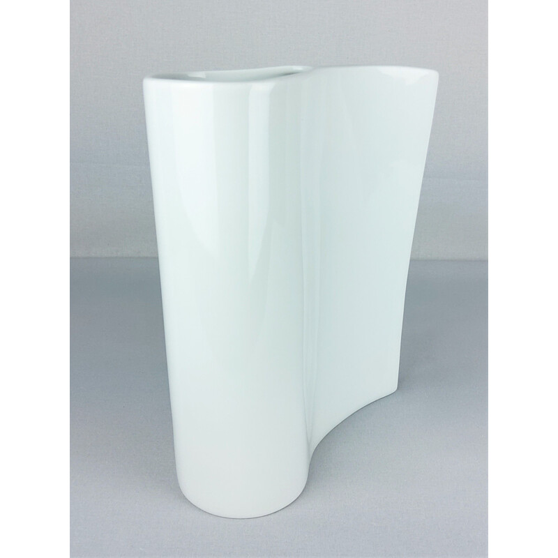 Vintage white porcelain vase by Sarian, 2000