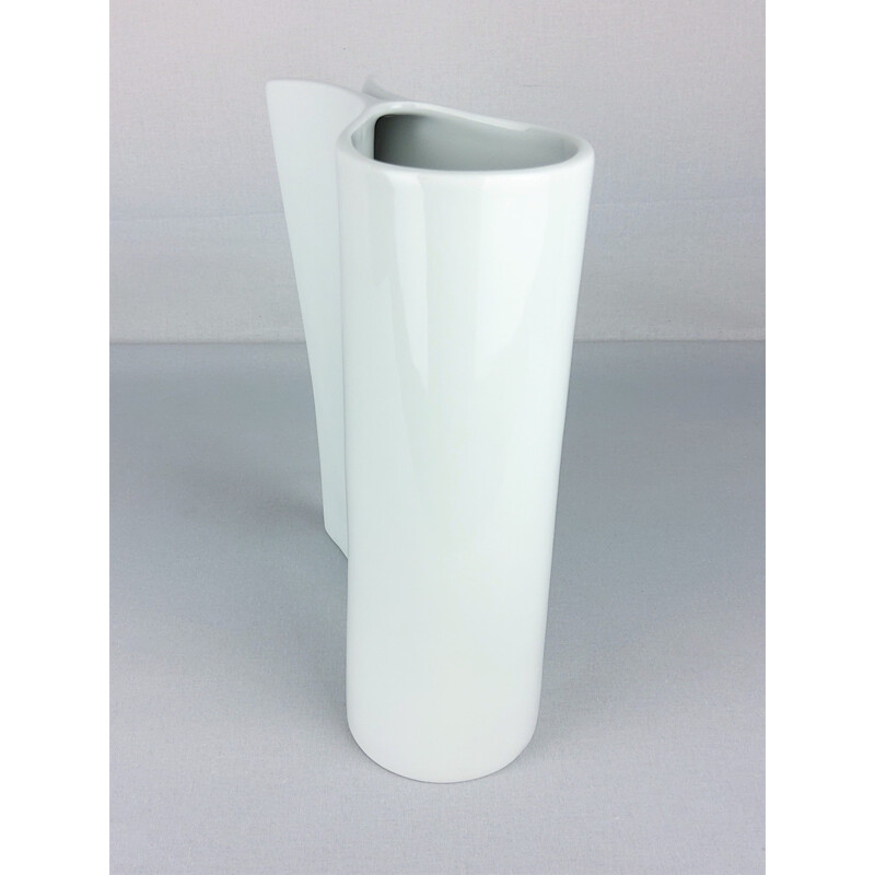 Vintage white porcelain vase by Sarian, 2000