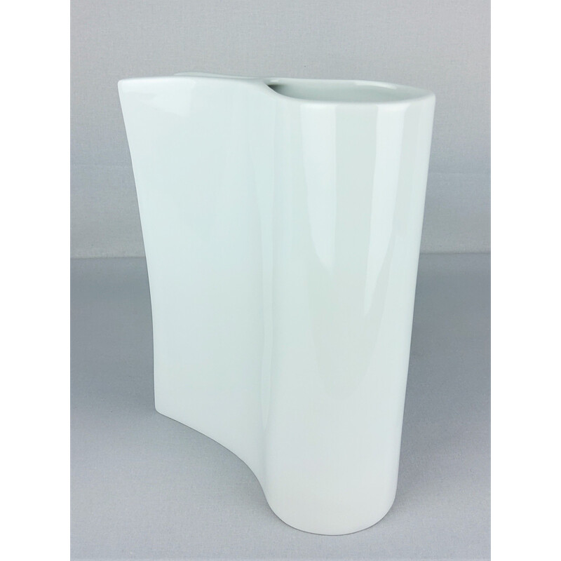 Vintage white porcelain vase by Sarian, 2000