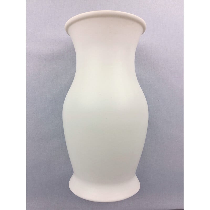 Weiße Vintage-Vase aus Keramik von Franco Pozzi, 1970