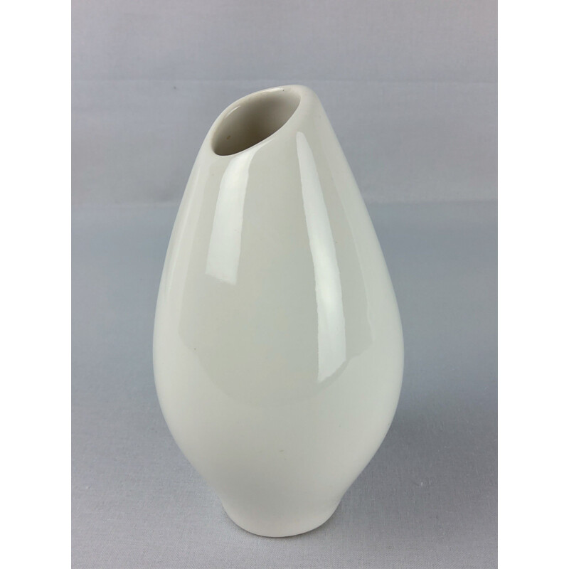 Vintage white ceramic vase by Villeroy et Boch