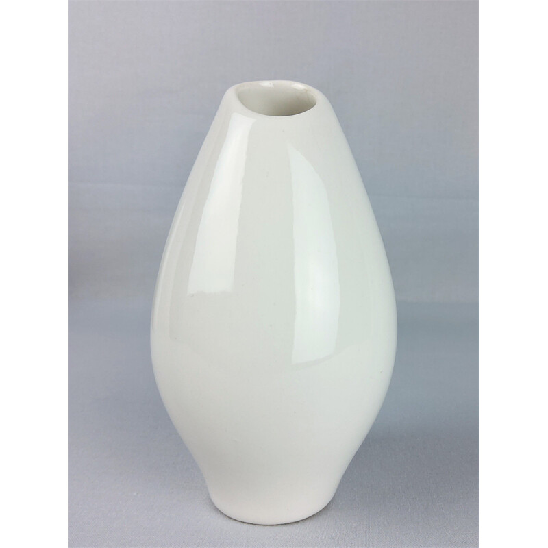 Vintage white ceramic vase by Villeroy et Boch