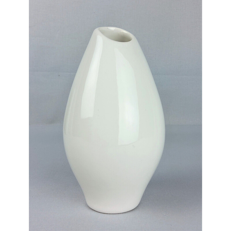 Vintage white ceramic vase by Villeroy et Boch