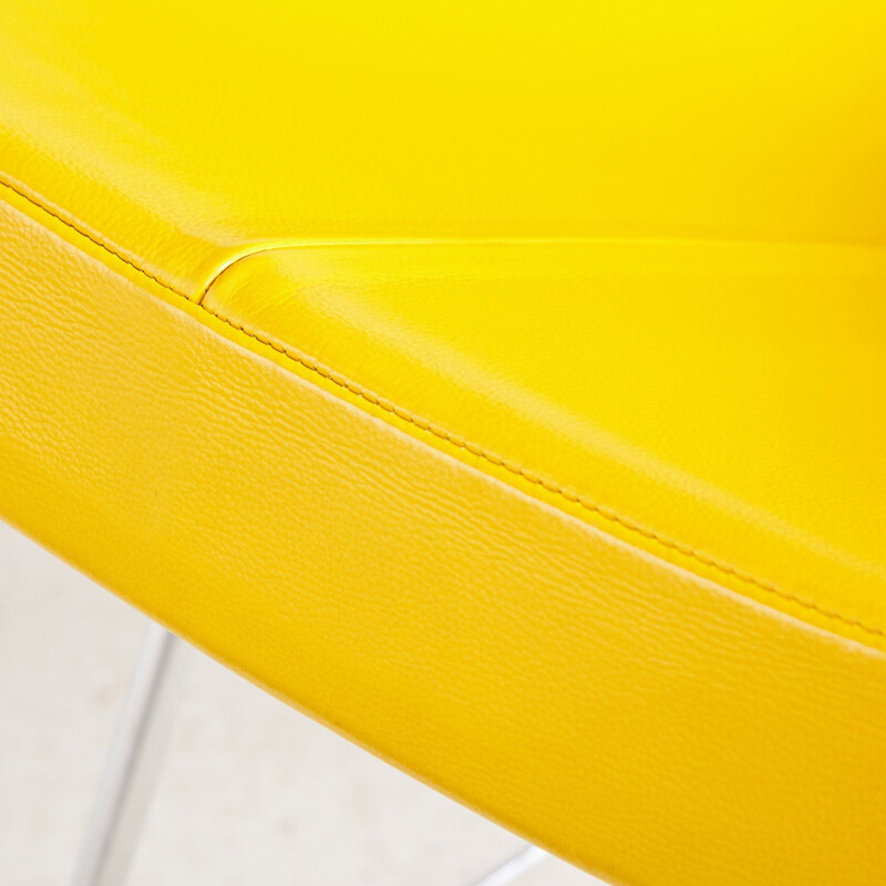 Vintage yellow coconut armchair by George Nelson for Vitra 1955