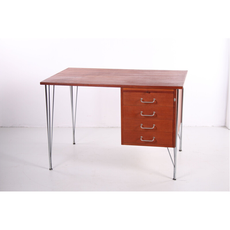 Vintage teak desk by Heinrich Roepstorff 1960s