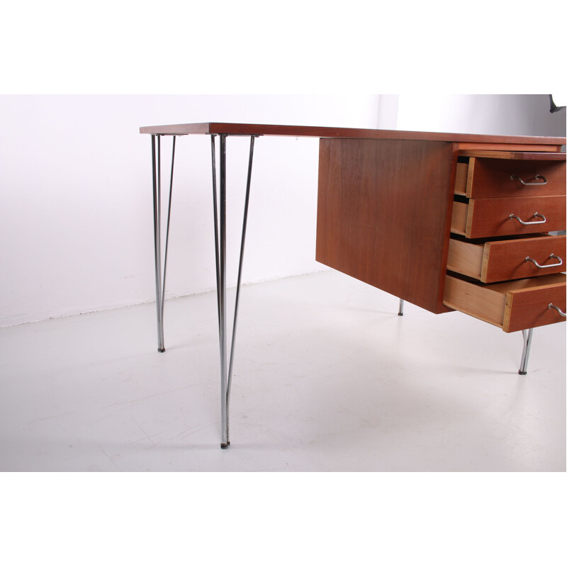 Vintage teak desk by Heinrich Roepstorff 1960s