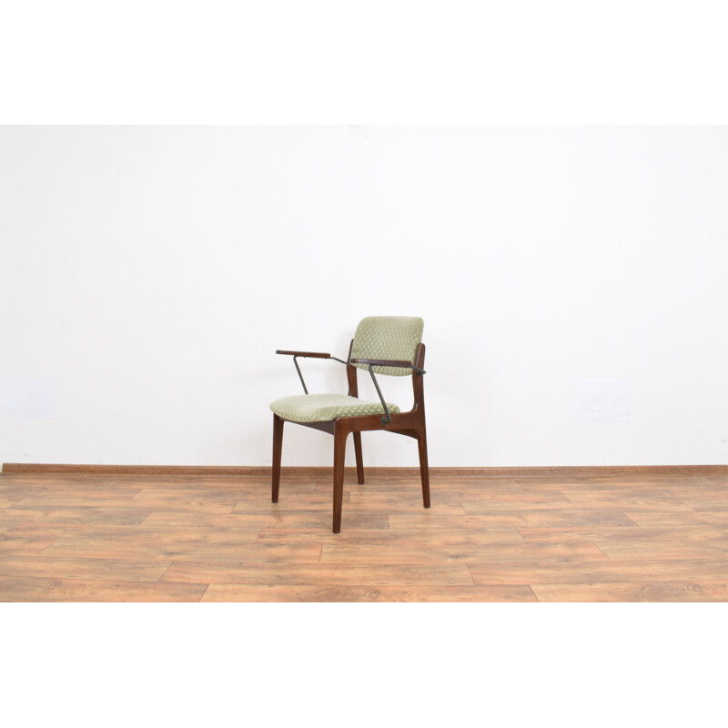 Set of 4 solid teak side chairs Denmark 1960s