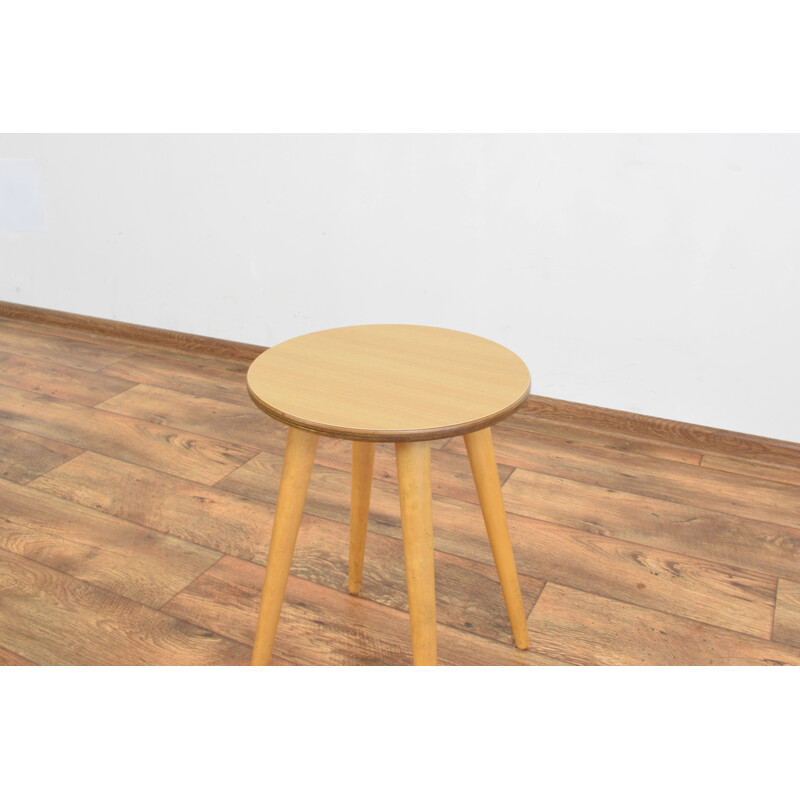 Vintage Polish stool Poland 1960s