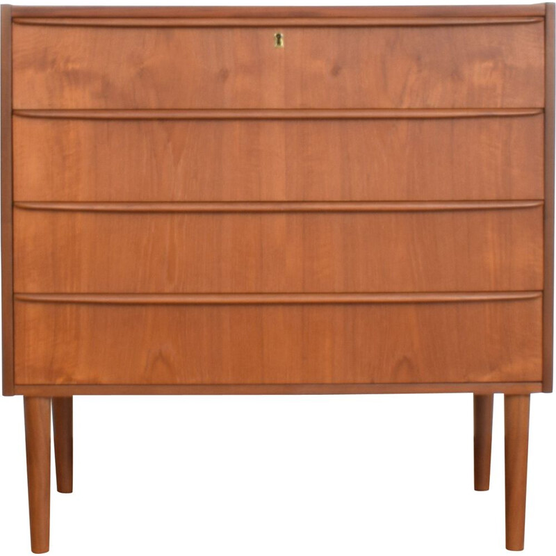 Vintage Danish teak chest of drawers from the mid-1960s