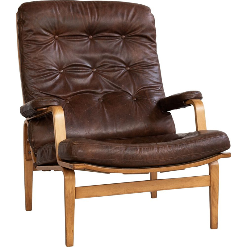 Vintage fauteuil van Bruno Mathsson voor Dux Denemarken 1960