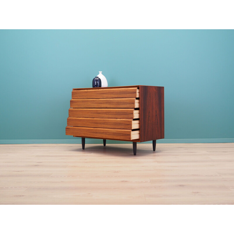 Vintage rosewood chest of drawers Denmark 1970s