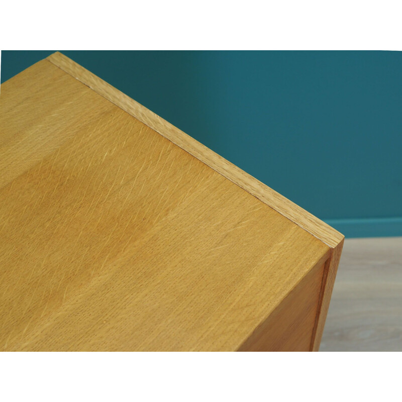 Vintage chest of drawers in ash wood Denmark 1970s